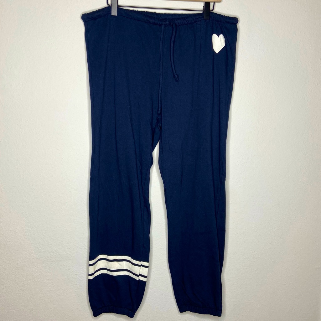 Chaser Vintage Cozy Jogger Sweatpants Navy